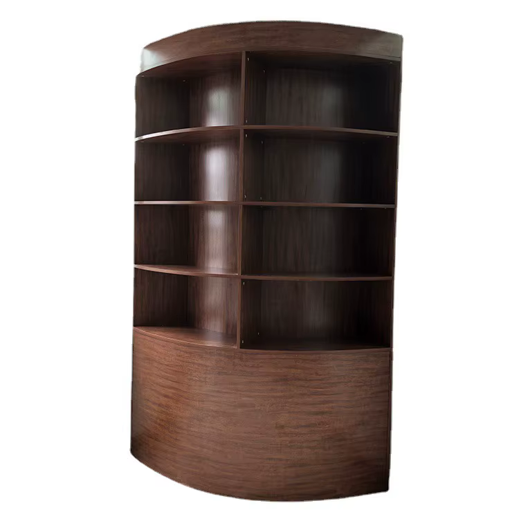 Bibliothèque multicouche d'angle personnalisée pour salon, chambre à coucher, armoire de rangement d
