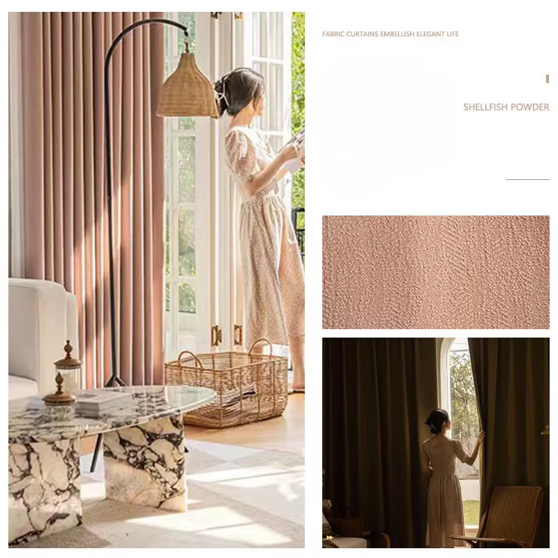 Rideaux occultants jacquard texturés double face, salon, chambre à coucher, salle à manger, luxe, au