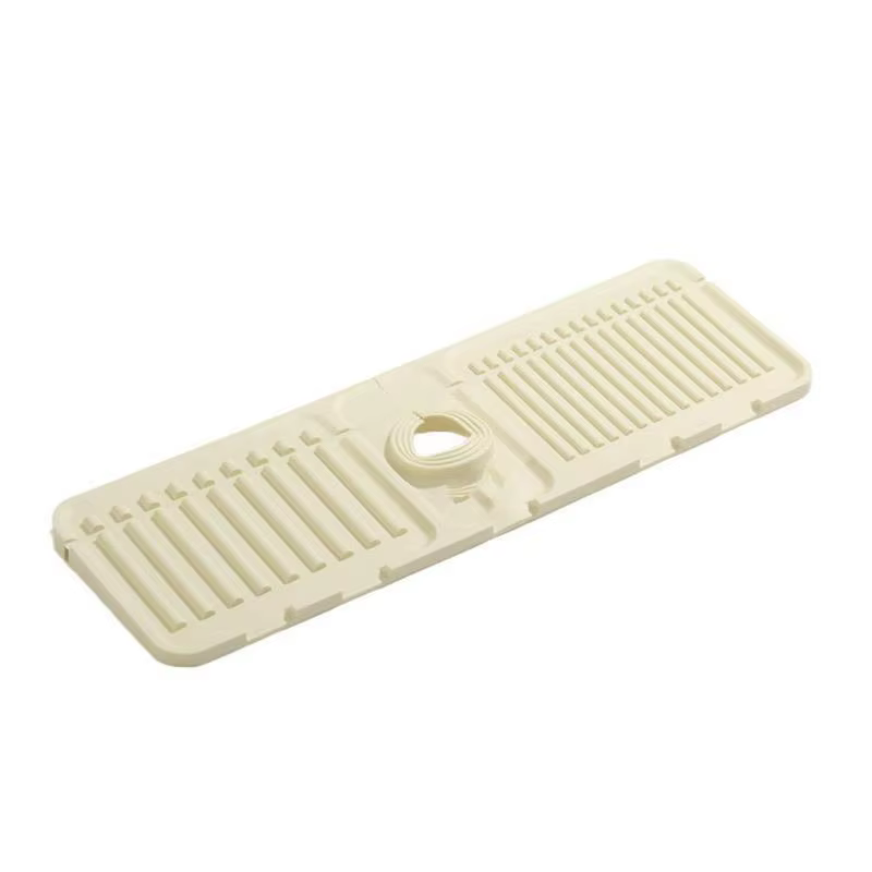 Tapis de drainage pliable pour robinet d'eau, anti-éclaboussures, en silicone, pour évier de cuisine