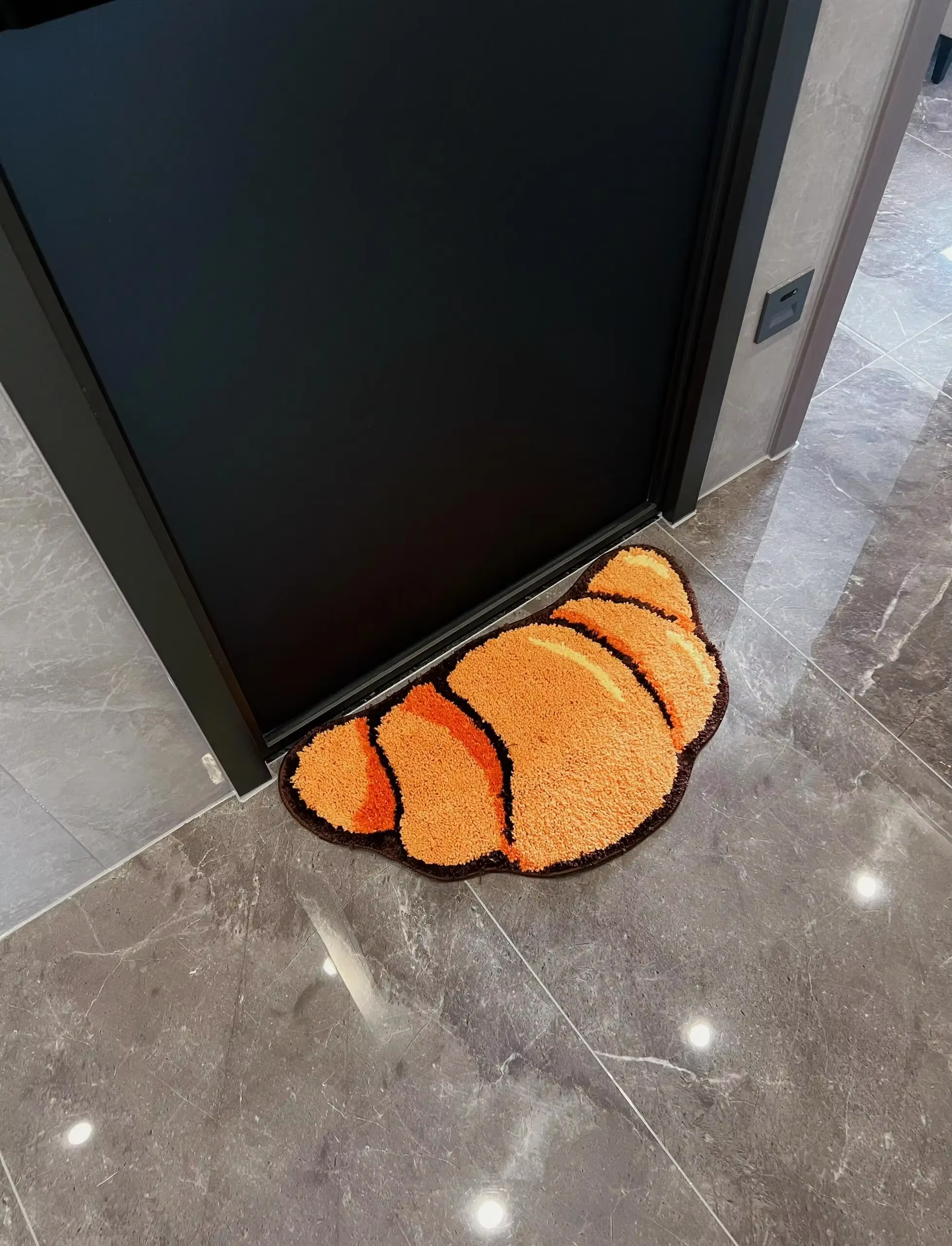 Croissant-Tapis non ald absorbant l'eau pour salle de bain, tapis de flocage, virus du sol, maison, 