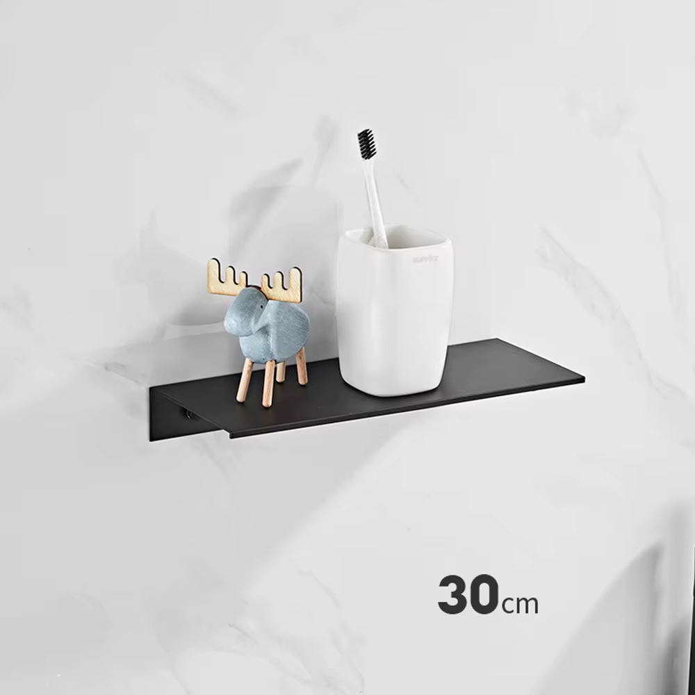 Étagère de salle de bain 30/40/50CM, étagères flottantes en aluminium pour organisateur de douche mu