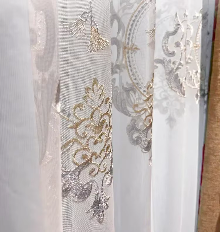 Rideaux brodés de luxe pour salon, chambre à coucher, salle à manger, Style palais rétro, salle de B