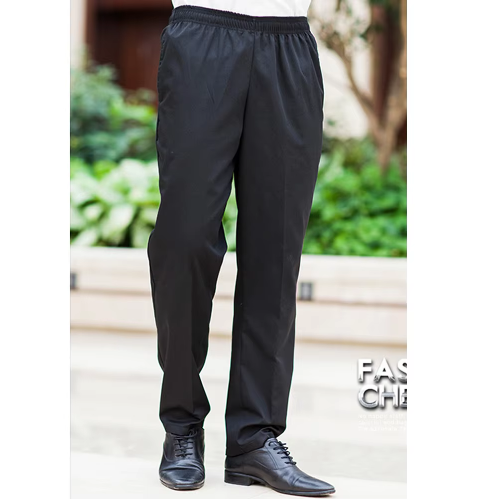 Pantalon de Chef respirant en coton et Polyester, uniforme résistant à l'huile, cuisine, Restaurant,