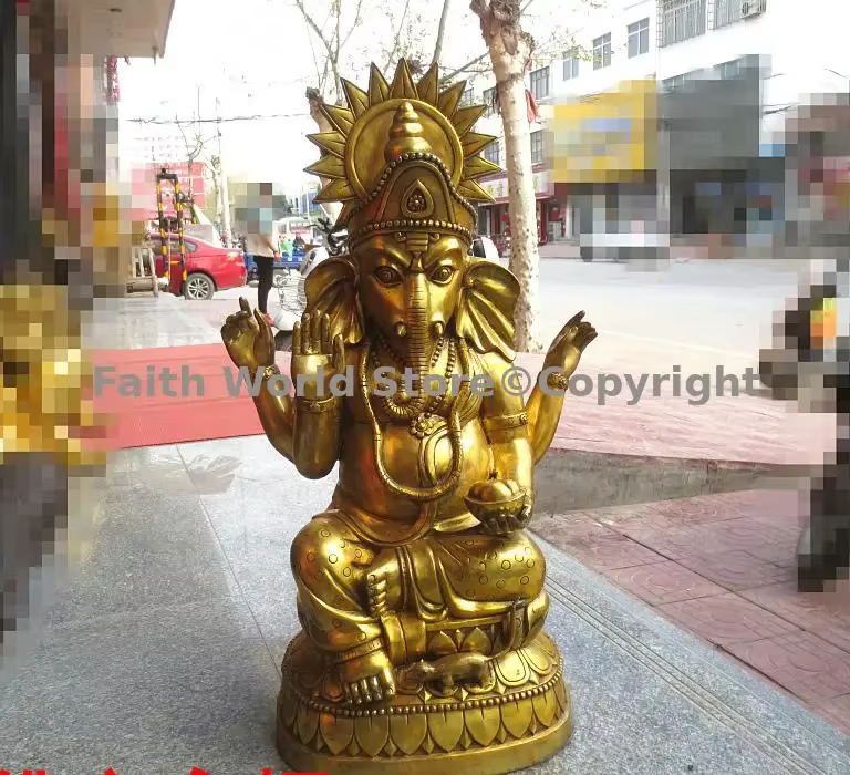 Éléphant du Dieu de la Richesse Ganesh, Énorme Grande Asie Thaïlande, Sécurité du Dieu, Bonne Chance