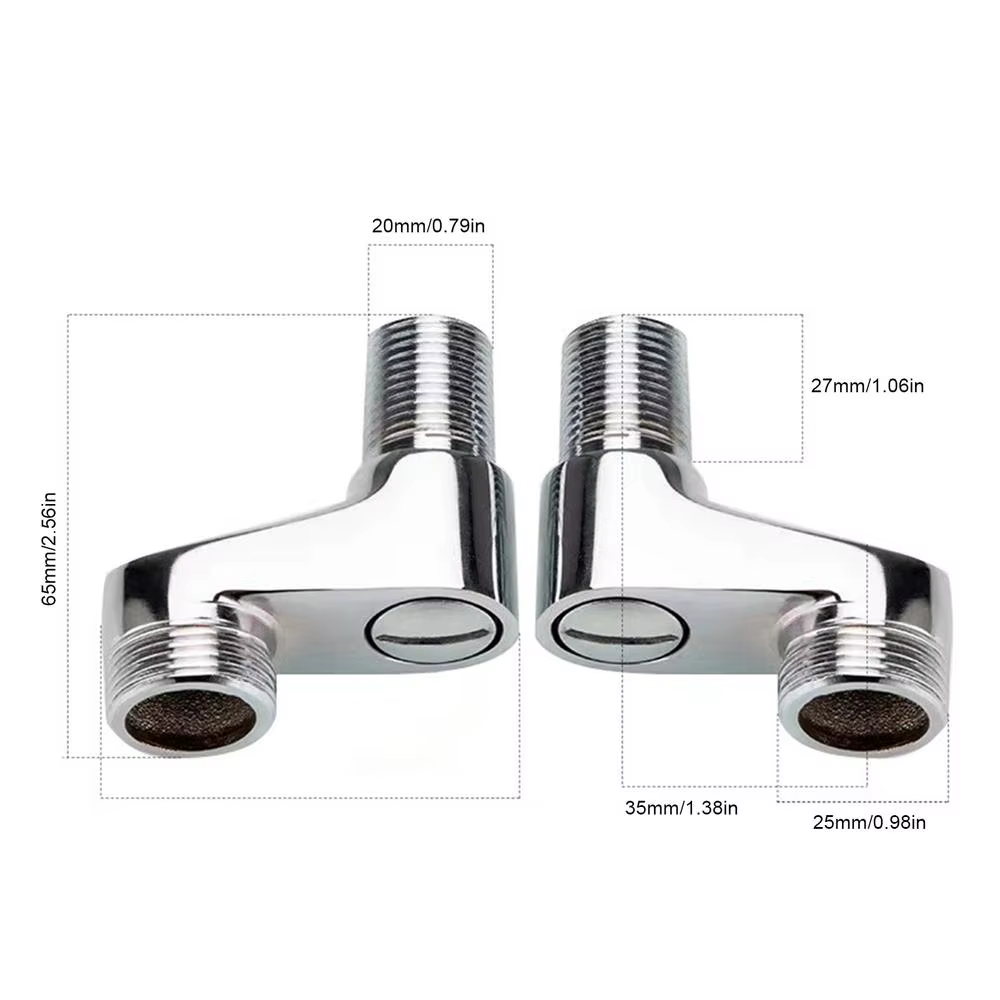 Adaptateur de robinet de douche à angle réglable, connecteur de remplacement, rallonge de pommeau de