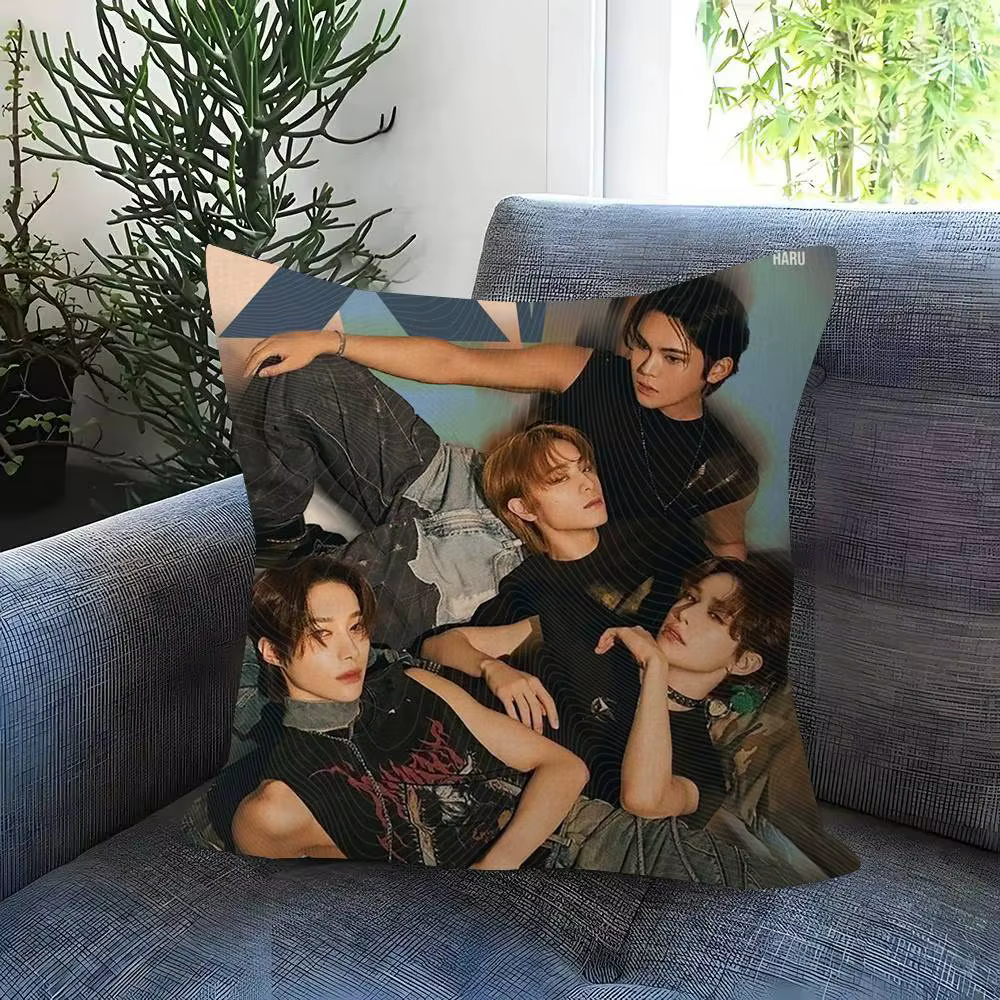 Housse de coussin décorative pour la maison, le bureau, la chambre, le canapé, la voiture, 45x45, gr