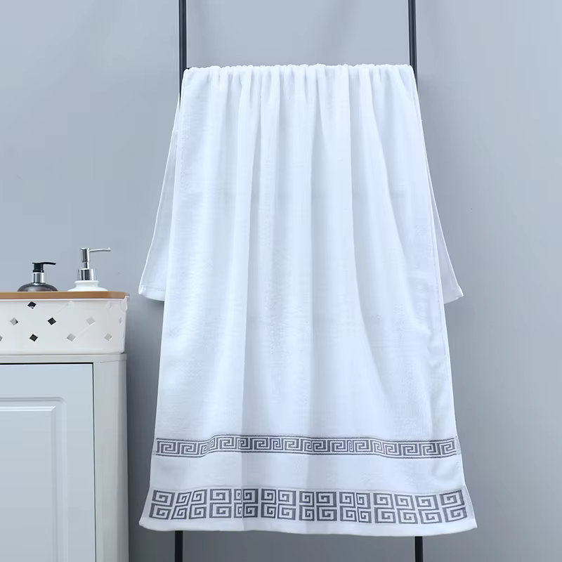 Grande serviette de bain 70x140cm Marron Blanc Bleu Noir Gris Vert Serviette de toilette douce Cadea