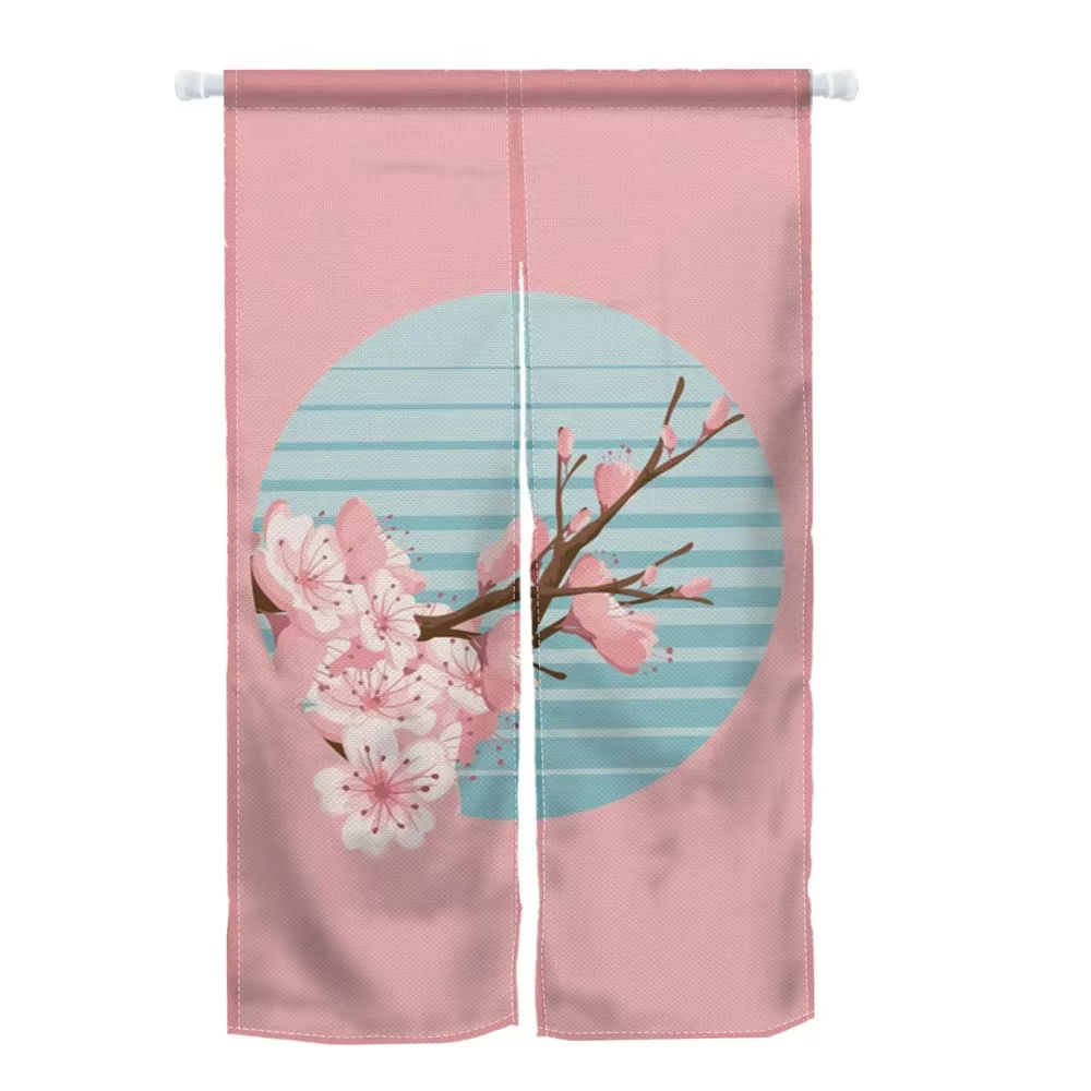 VIKAMA Sakura – rideau de porte imprimé de Style japonais, séparateur de pièce, rideau décoratif d'e