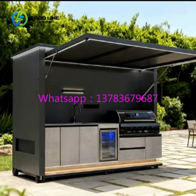 Cuisine extérieure modulaire personnalisée, vente directe d'usine, cuisine modulaire pour maison d'h