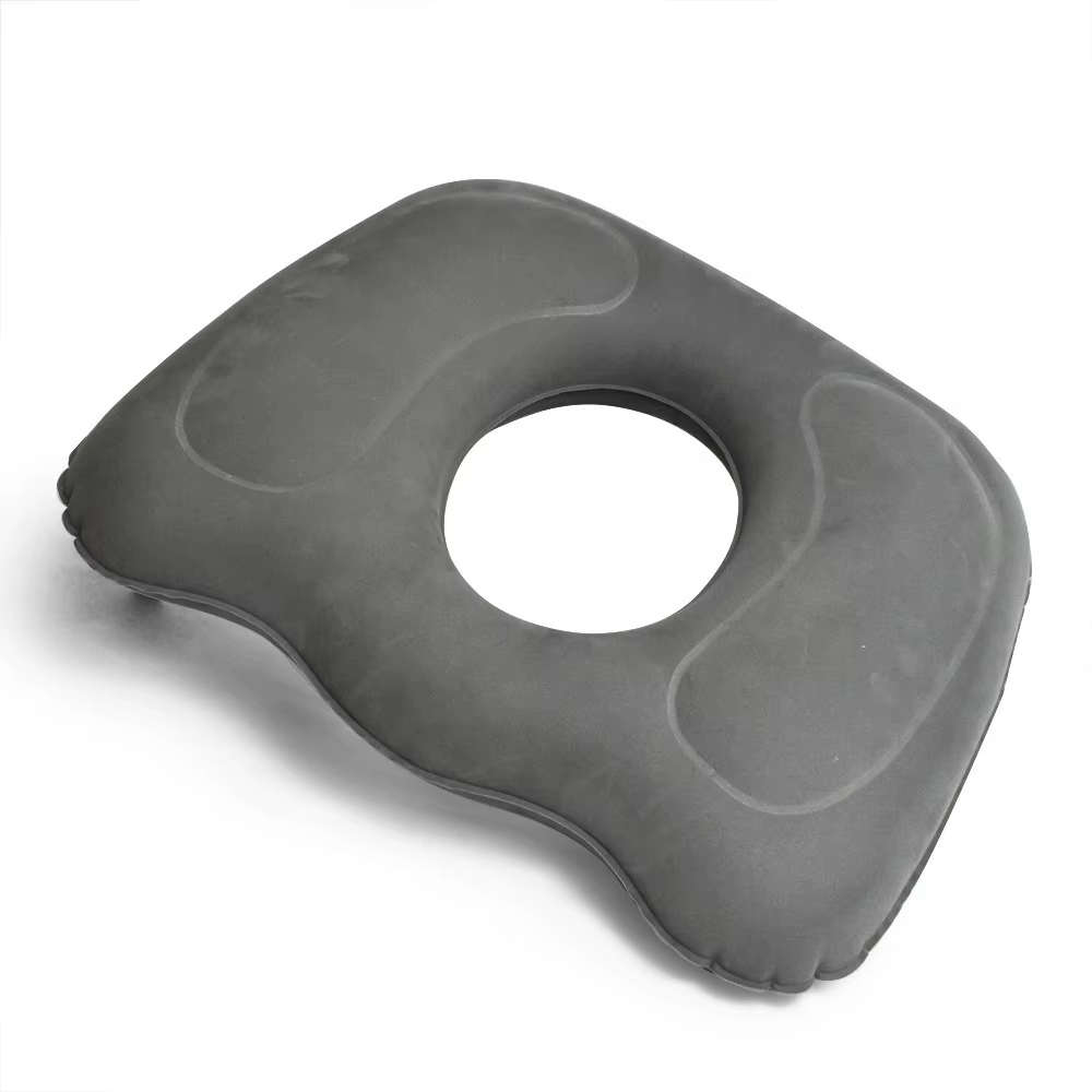Coussin de siège gonflable en forme de donut, coussin portable pour fauteuil roulant, pour hémorroïd