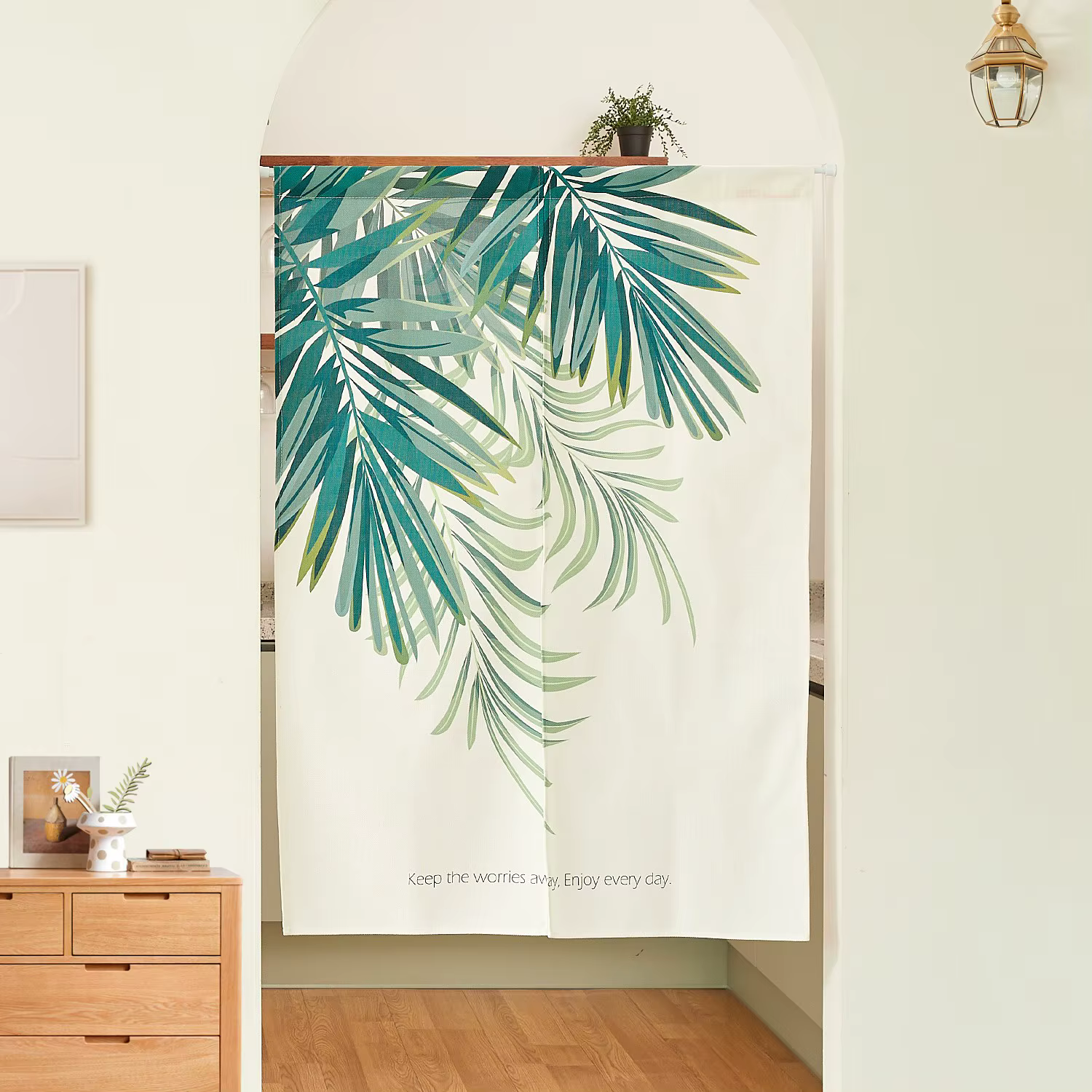 Petites tentures de porte fraîches et élégantes, tentures de cuisine et de salle de bain, tentures d
