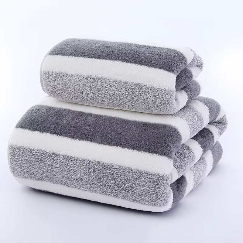 Serviette de bain épaisse, forte absorption d'eau et séchage rapide, ne perd pas ses poils, durable,