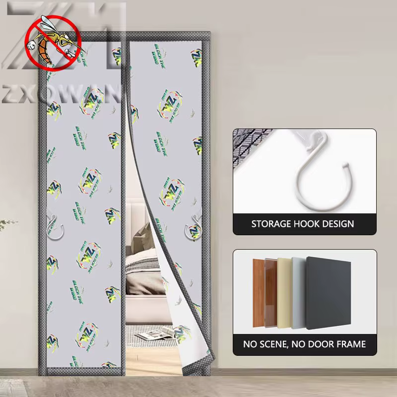 Rideau de porte de climatisation sans poinçonnage, coupe-vent et isolation froide pour chambre à cou