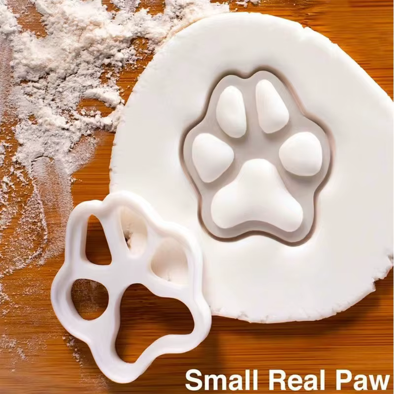 Dessin animé patte de chat emporte-pièce moule chaton patte de chat gâteau Biscuit 3D moule pressage
