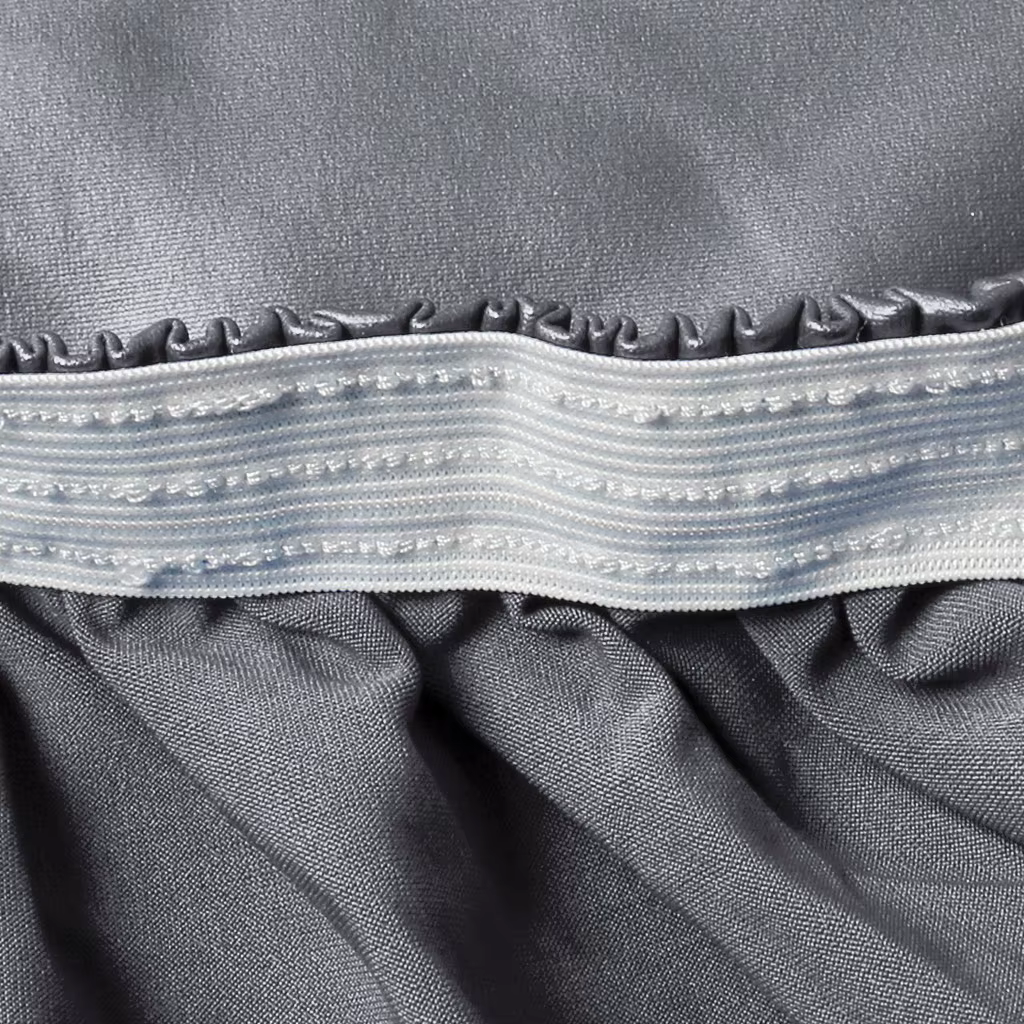 Nappe ronde ajustée avec bords élastiques, convient aux tables de 36 pouces