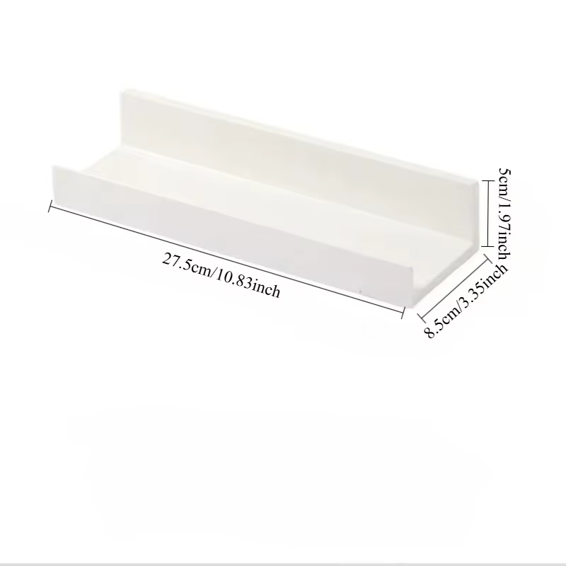 Étagère de salle de bain sans perçage, support mural d'angle pour douche, panier de rangement en pla