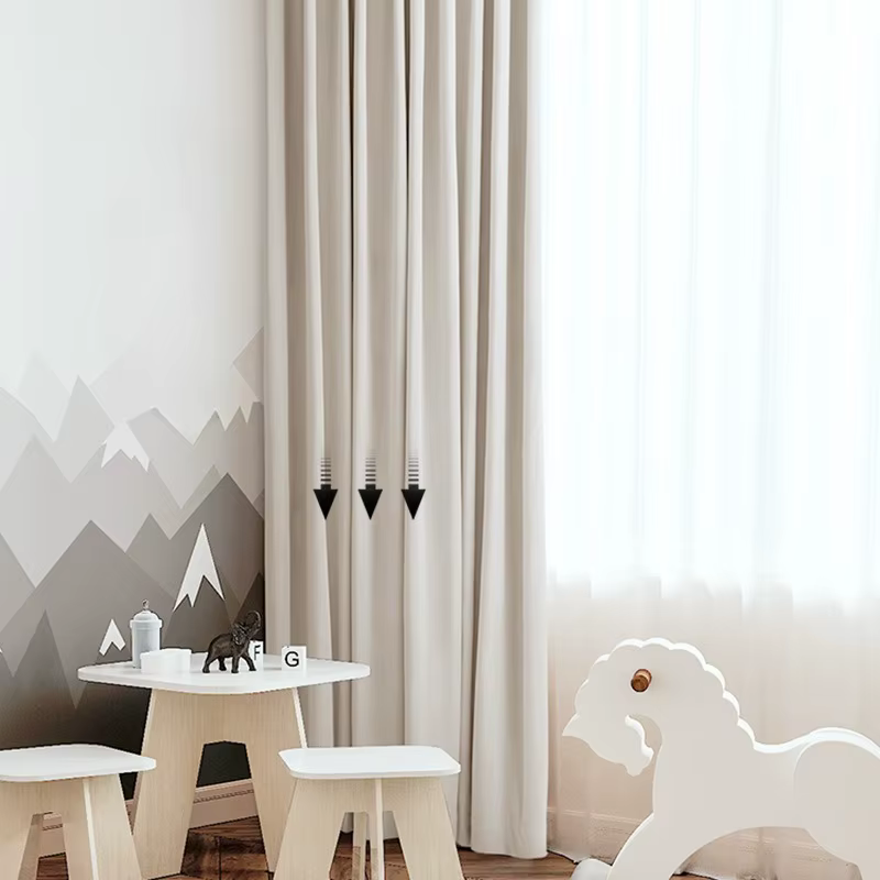 Rideaux blancs modernes pour salon salle à manger chambre ombrage nouvelle couleur unie Simple lumiè