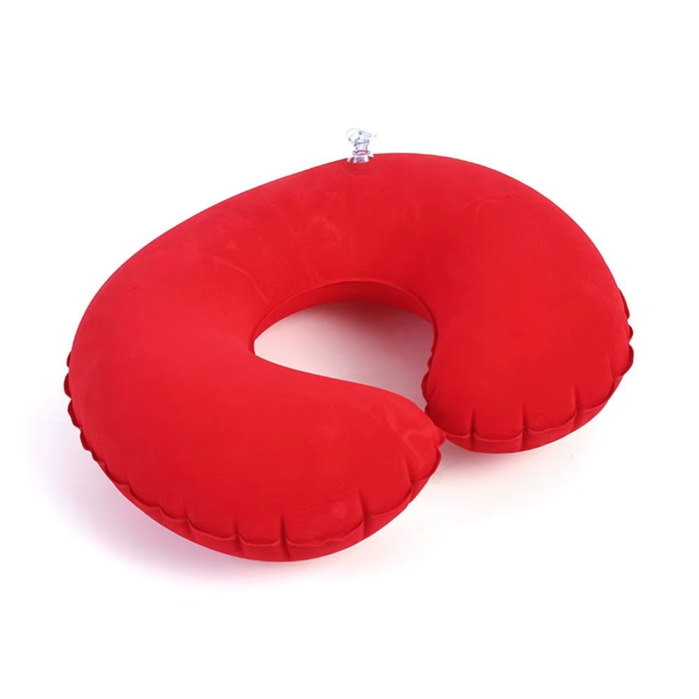 Coussin cervical gonflable pour camping en plein air, oreiller de soutien du cou, oreiller de coucha