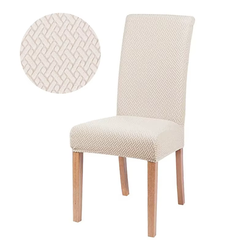 Housse de chaise élastique en Jacquard pour salle à manger, épaisse, anti-poussière, pour salle à ma