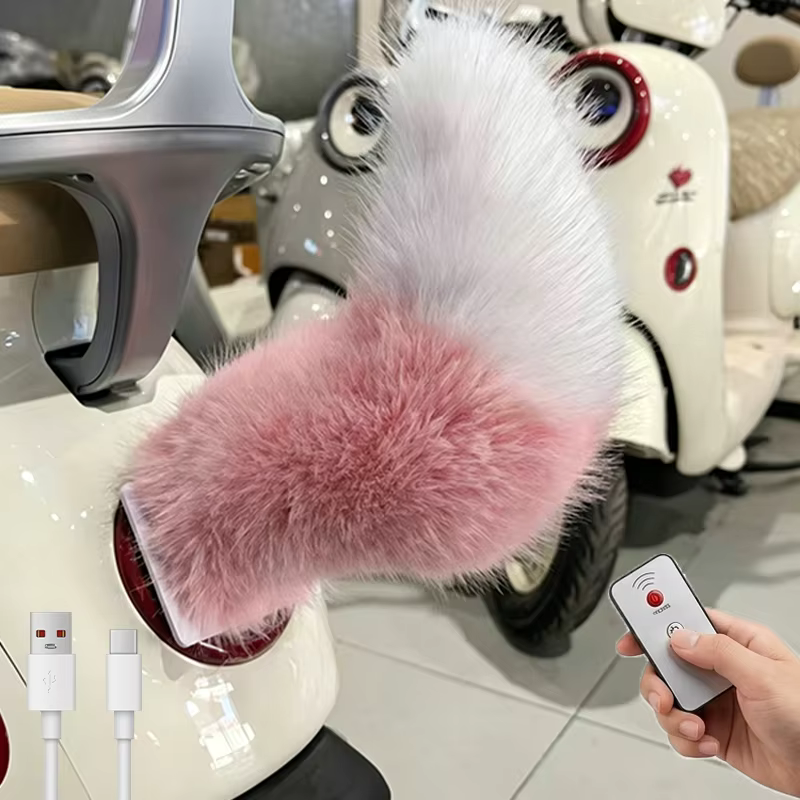 Queue d'animal électrique télécommandée pour décoration de voiture et moto, queue en peluche qui bou