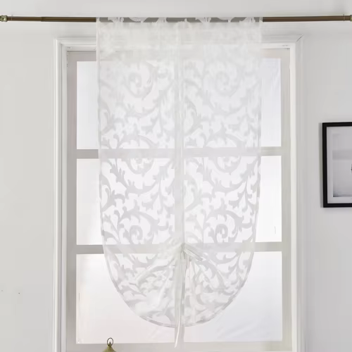 LEEJOOM – rideau de cuisine court, traitement de fenêtre moderne, ballon à nouer, Textile de maison,