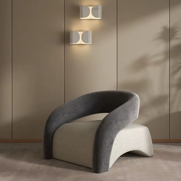 Salon minimaliste, paresseux, canapé simple, chaise de loisirs, célèbre sur Internet, luxe léger, ch