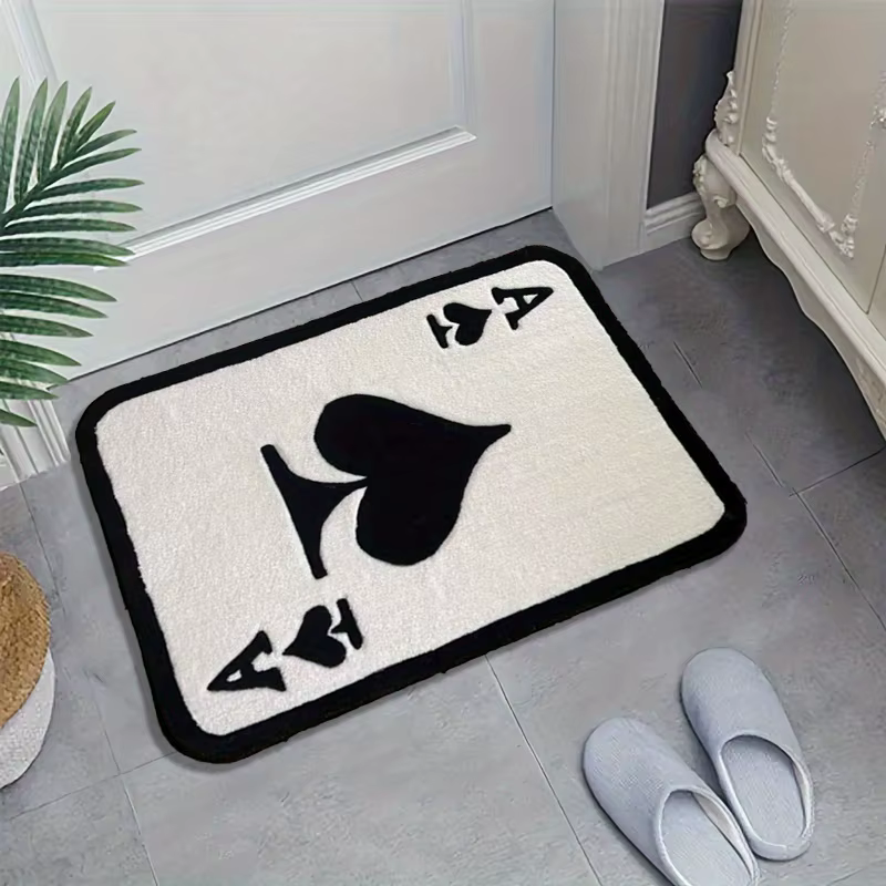 VIKAMA Ace of Spades tapis tapis créatif paillasson tapis de bienvenue tapis de cuisine tapis de sal