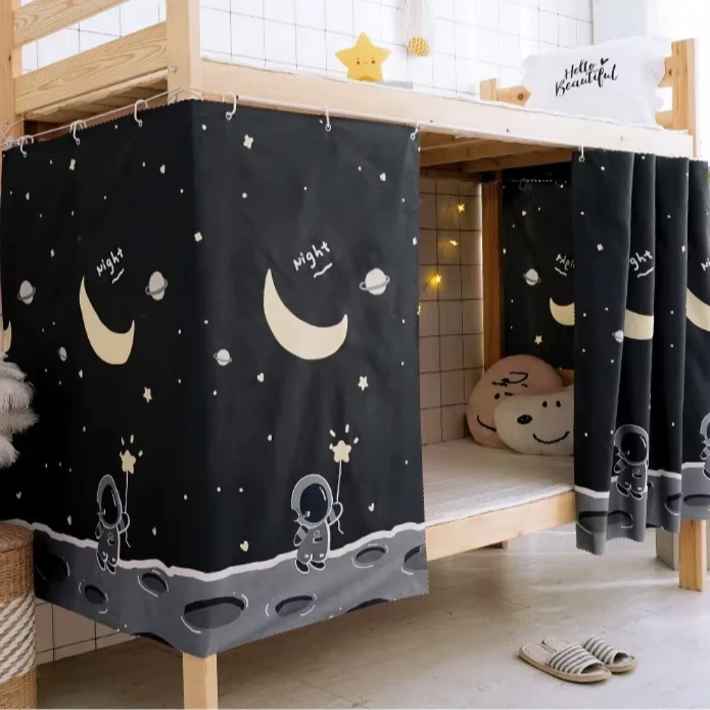 Rideau occultant pour lit superposé supérieur et inférieur, tissu occultant pour lit superposé de do