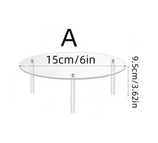 Support à dessert transparent en acrylique, adapté pour table de dessert de mariage, table basse de 