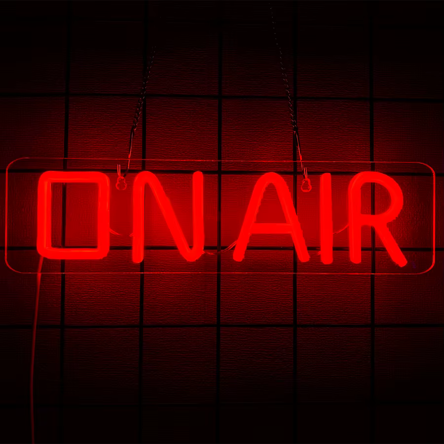 Enseigne au néon sur air pour décoration murale, décor d'œuvres d'art LED pour spectacle en direct, 