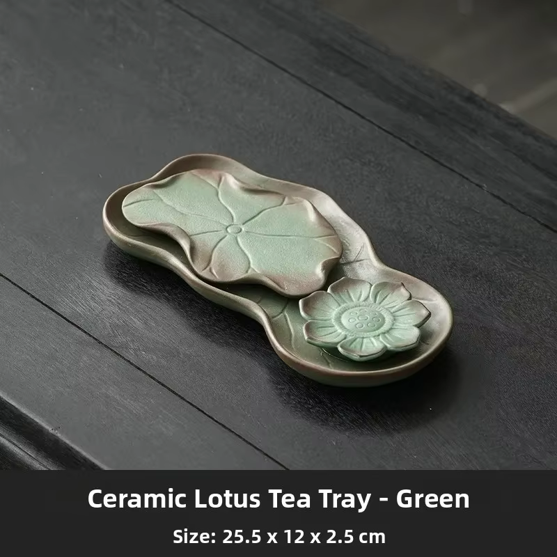 Plateau à thé rétro en céramique, petite taille, avec drainage, pour la maison, service à thé, acces