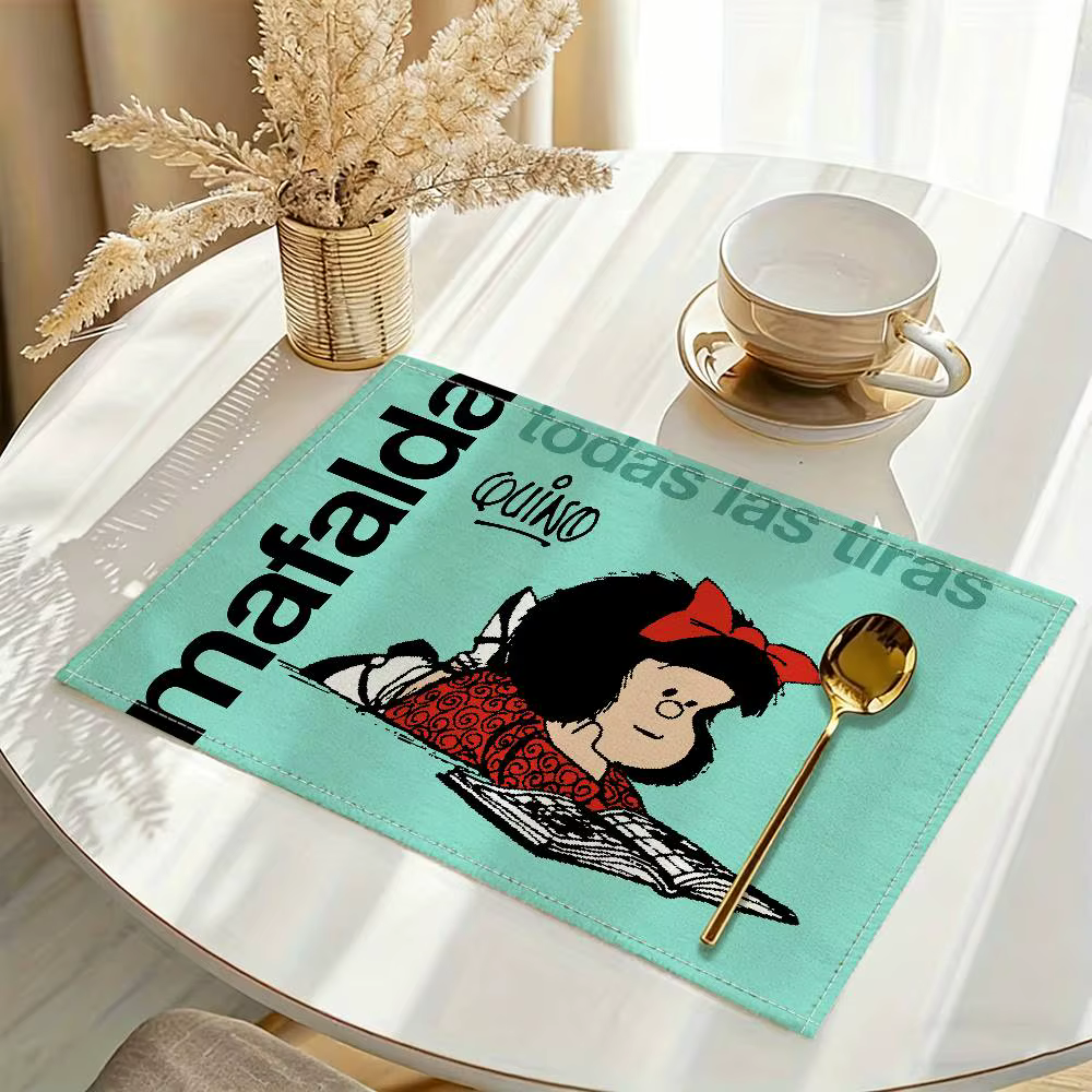 Set de table 1 pièce à imprimé dessin animé mignon, lavable, indispensable pour la cuisine, la table