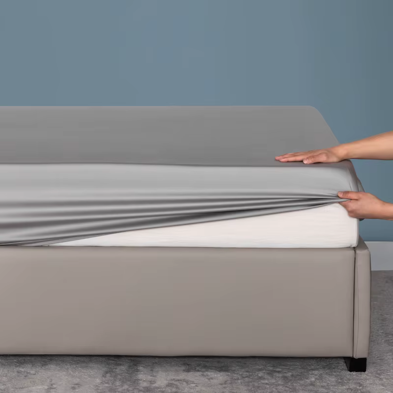 Drap-housse de haute qualité 100 % bambou avec élastique pour matelas double, king, queen size – Dra