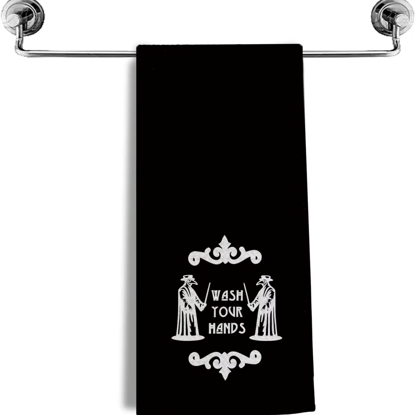 Lavez vos mains Halloween essuie-mains cadeaux pour salle de bain cuisine gothique horreur salle de 
