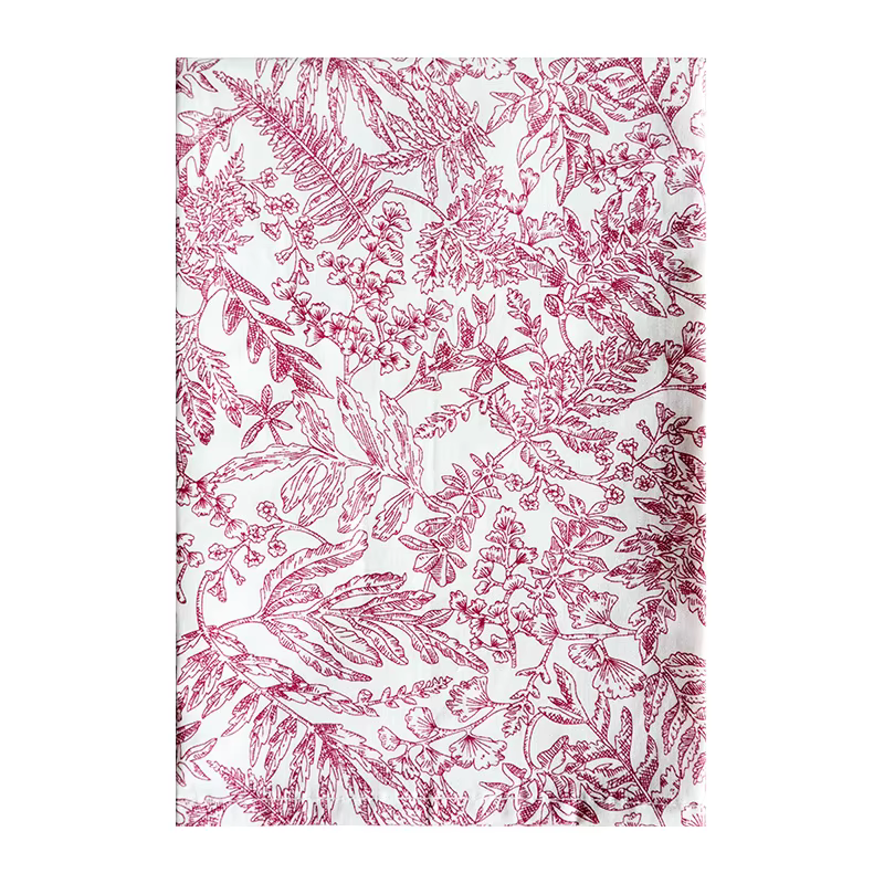Serviette de table carrée imprimée, 100% coton, 45x45cm, 1 pièce
