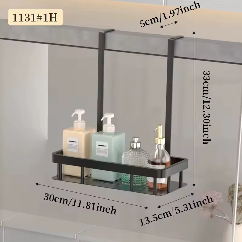 Étagère de rangement murale pour salle de bain, 2-3 niveaux, organisateur de gel douche, support de 