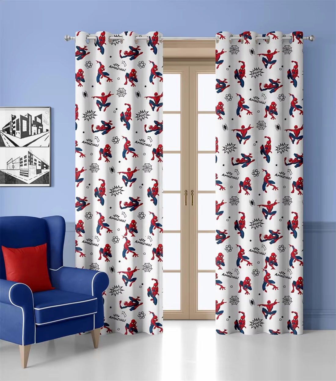 Rideaux Anime pour chambre à coucher, enfants, garçons, adolescents, hommes, rideaux occultants Anim