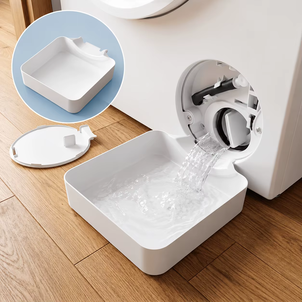 1 Bac de récupération d'eau de vidange pour machine à laver