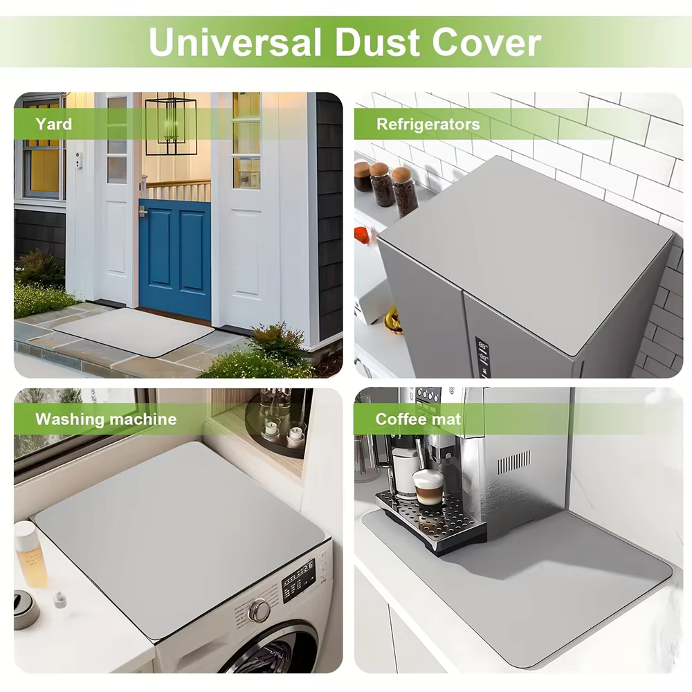 Tapis de protection pour lave-linge et sèche-linge en diatomite