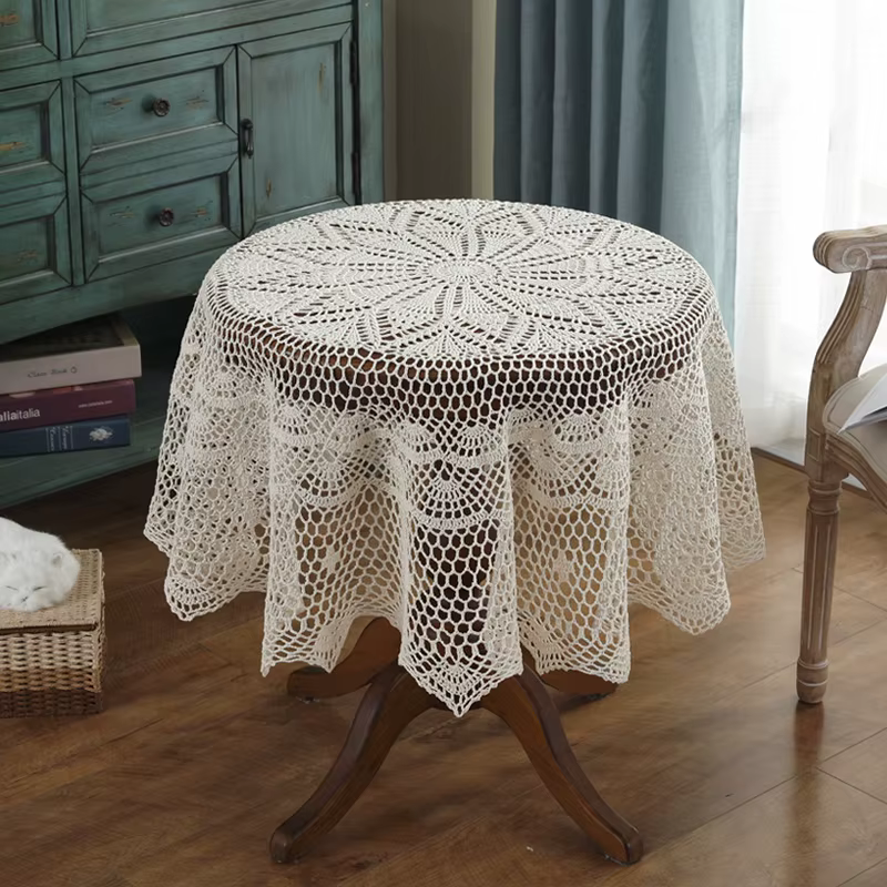 Nappe en coton au Crochet