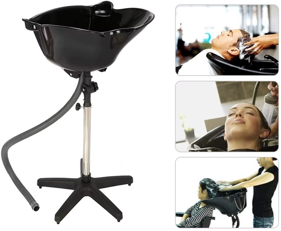 Évier à shampoing portable avec vidange