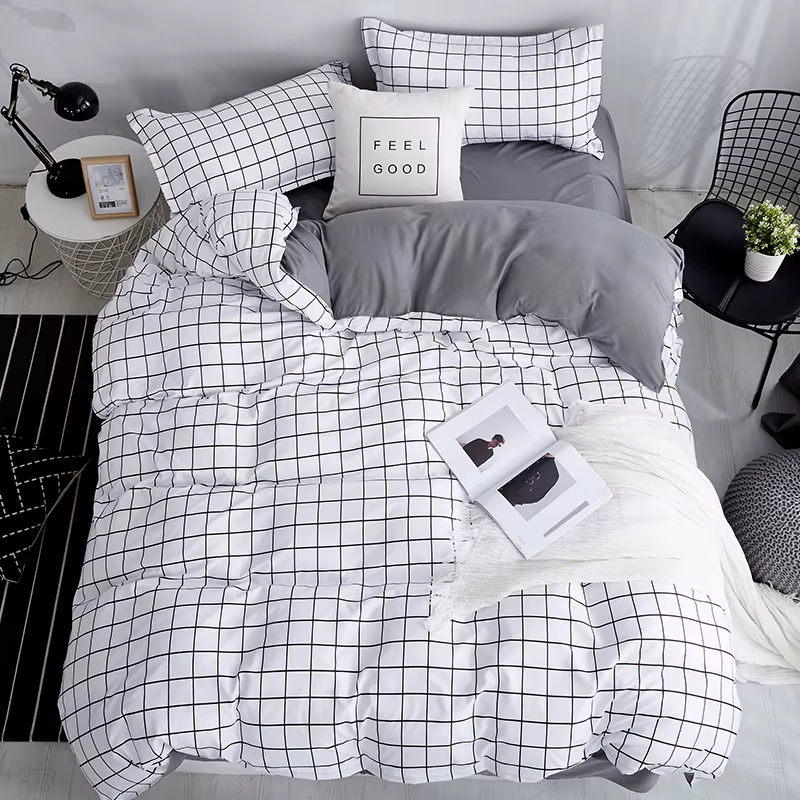 Bonenjoy-Parure de lit Queen Size en microcarence