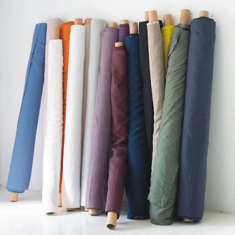 Parure de lit en tissu de lin français