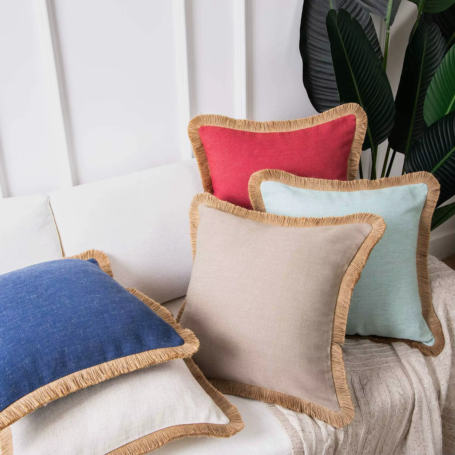 Juste de coussin décorative nordique