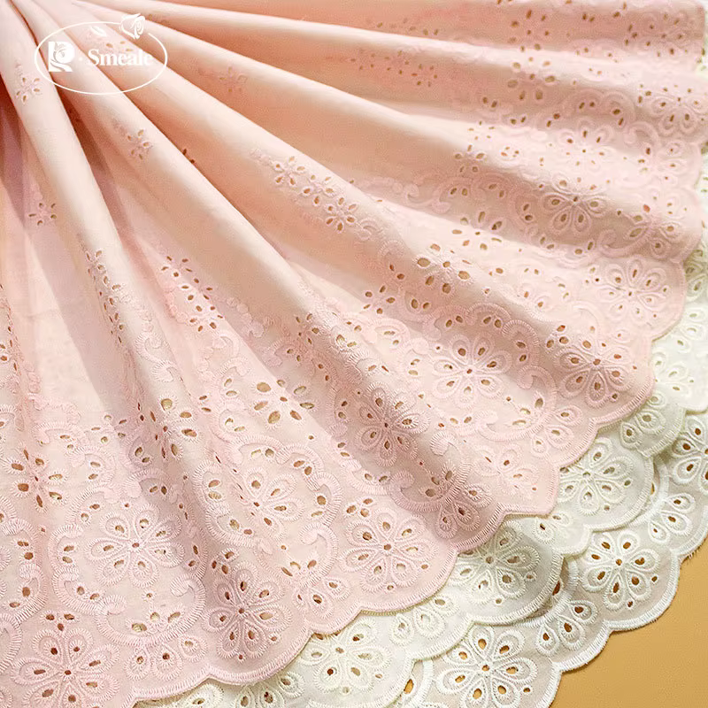 Tissu en dentelle de coton pour ameublement de maison