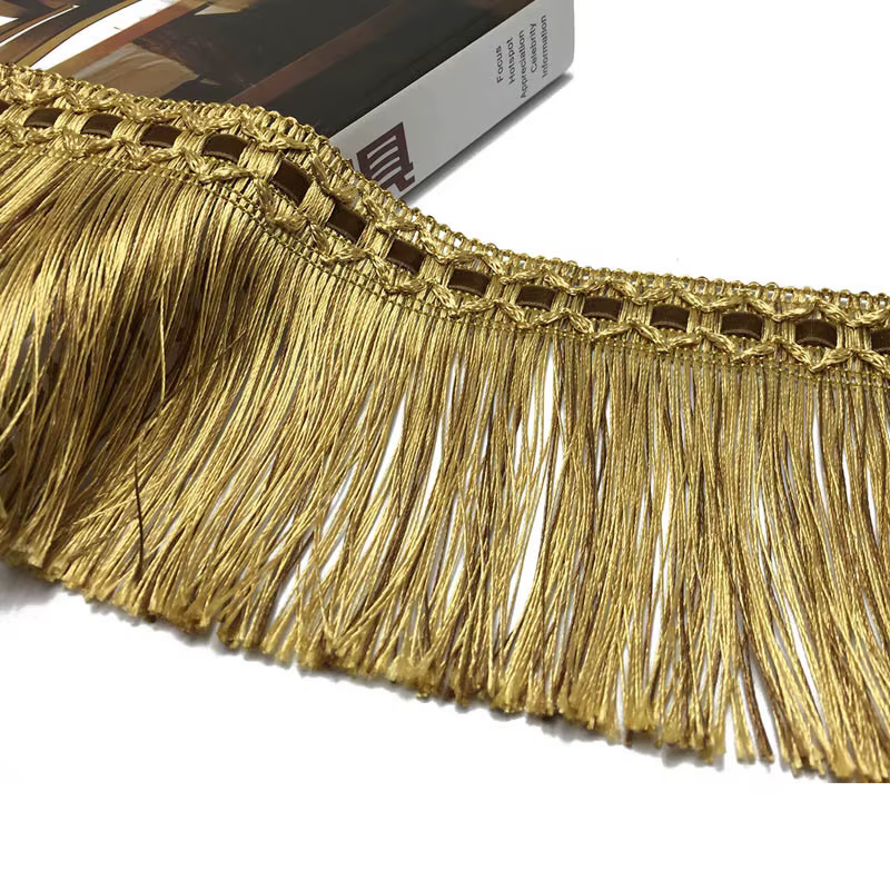 2 mètres rideau gland frange coupe tresse garniture 11cm or glands rembourrage bricolage luxe accessoires décorés