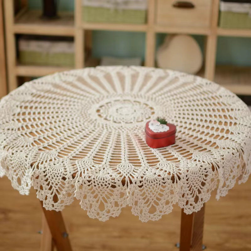 Nappe au crochet faite à la main