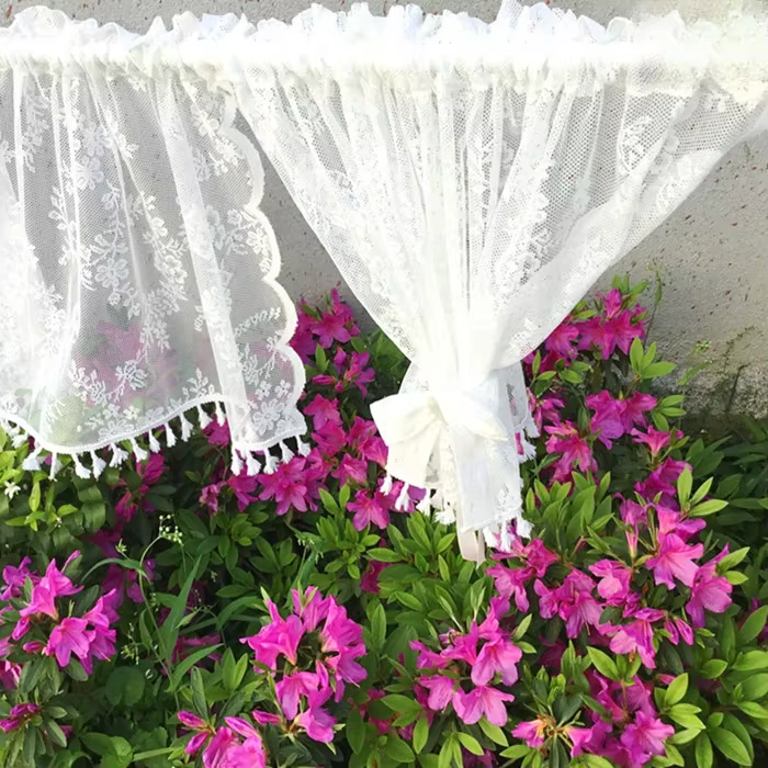 Rideaux courts en tulle pour la cuisine