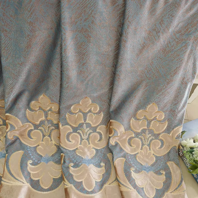 Rideaux de style européen pour salon salle à manger chambre Chenille luxe haut de gamme occultant broderie extravagance rétro nouveau
