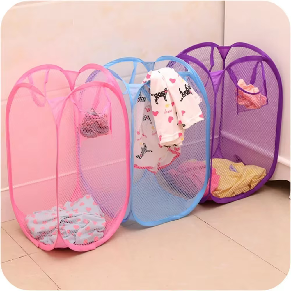 Panier de rangement de linge domestique pliant